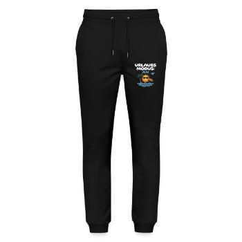 Urlaubsmodus An Strand Sonne Meer Reise Idee - Stanley/Stella Unisex Bio Jogginghose Mover  - Schwarz - Vorne - Marisol (170cm) & Nik (191cm)