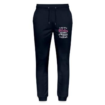 5 Out Of 4 Pilates Teachers Counting Joke - Stanley/Stella Mover Unisex Organic Jogging Trousers - navy - Front - Marisol (170cm) & Nik (191cm)