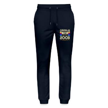 Original 2003 Limited Edition Cassette - Stanley/Stella Mover Unisex Organic Jogging Trousers - navy - Front - Marisol (170cm) & Nik (191cm)