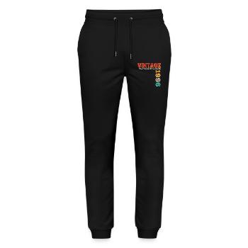 Millésime 1996 - Pantalon de jogging bio MOVER Stanley/Stella unisexe - noir - Devant - Marisol (170cm) & Nik (191cm)