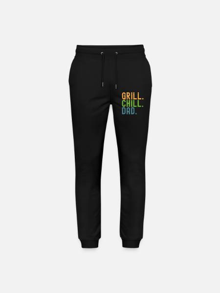 Grill. Chill. Dad. Papas und Grillen. - Stanley/Stella Unisex Bio Jogginghose Mover - Schwarz