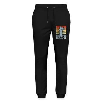 Vintage Imker - Stanley/Stella Unisex Bio Jogginghose Mover  - Schwarz - Vorne - Marisol (170cm) & Nik (191cm)