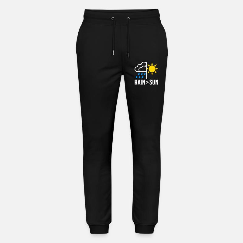 Rain Over Sun Regen - Stanley/Stella Unisex Bio Jogginghose Mover  - Schwarz