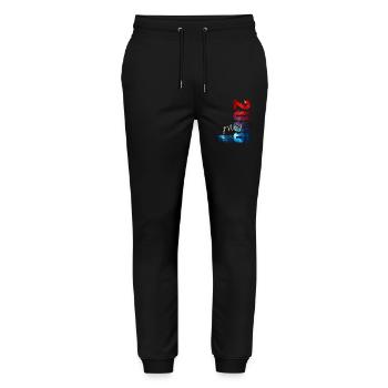 20th Birthday Gift Husband Original May 2006 - Stanley/Stella Mover Unisex Organic Jogging Trousers - black - Front - Marisol (170cm) & Nik (191cm)