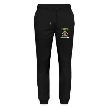 Gamer Papa Level Experte Design - Stanley/Stella Unisex Bio Jogginghose Mover  - Schwarz - Vorne - Marisol (170cm) & Nik (191cm)