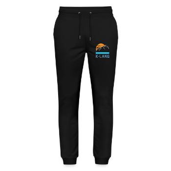 K-LANQ Calanques Marseille Outdoor Vintage - Stanley/Stella Mover Unisex Organic Jogging Trousers - black - Front - Marisol (170cm) & Nik (191cm)