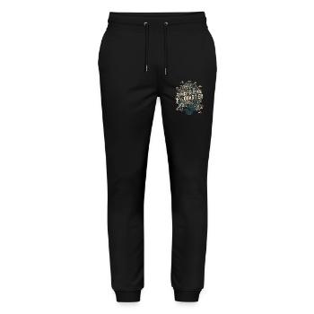 Quartier Zürich - Stanley/Stella Unisex Bio Jogginghose Mover  - Schwarz - Vorne - Marisol (170cm) & Nik (191cm)