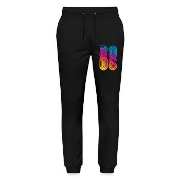 Vintage 2006 - Stanley/Stella Mover Unisex Organic Jogging Trousers - black - Front - Marisol (170cm) & Nik (191cm)