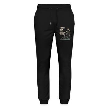 I Didn't Plant This, But Here We Are - Stanley/Stella Mover Unisex Organic Jogging Trousers - black - Front - Marisol (170cm) & Nik (191cm)