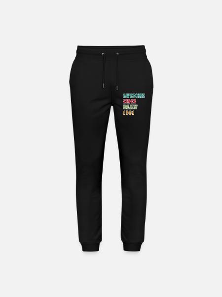 Cult date May 1961 - Stanley/Stella Mover Unisex Organic Jogging Trousers - black