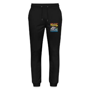 Aw Ship Family Trip Making Memories Funny - Stanley/Stella Mover Unisex Organic Jogging Trousers - black - Front - Marisol (170cm) & Nik (191cm)