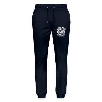 Course drôle d’adulte - Pantalon de jogging bio MOVER Stanley/Stella unisexe - marine - Devant - Marisol (170cm) & Nik (191cm)