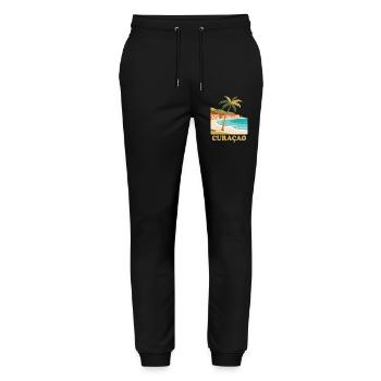 Curacao - Stanley/Stella Unisex Bio Jogginghose Mover  - Schwarz - Vorne - Marisol (170cm) & Nik (191cm)