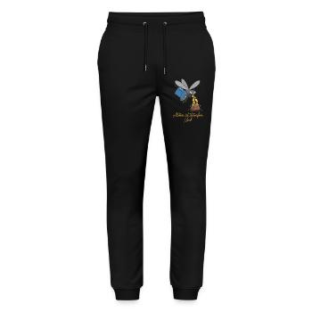 Breathing is tax-free. Still ! - Stanley/Stella Mover Unisex Organic Jogging Trousers - black - Front - Marisol (170cm) & Nik (191cm)