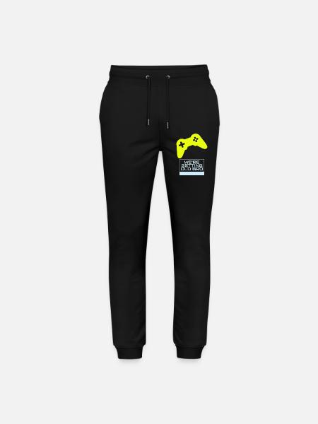 Gamer-Nostalgie: Wir werden älter - Stanley/Stella Unisex Bio Jogginghose Mover  - Schwarz