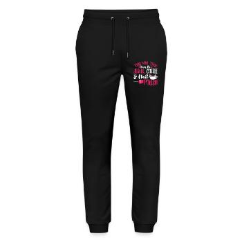 Nageldesigner Nageldesignerin Kosmetik Nagelstudio - Stanley/Stella Unisex Bio Jogginghose Mover  - Schwarz - Vorne - Marisol (170cm) & Nik (191cm)
