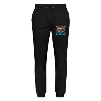 Gran Canaria Crew - Stanley/Stella Unisex Bio Jogginghose Mover  - Schwarz - Vorne - Marisol (170cm) & Nik (191cm)