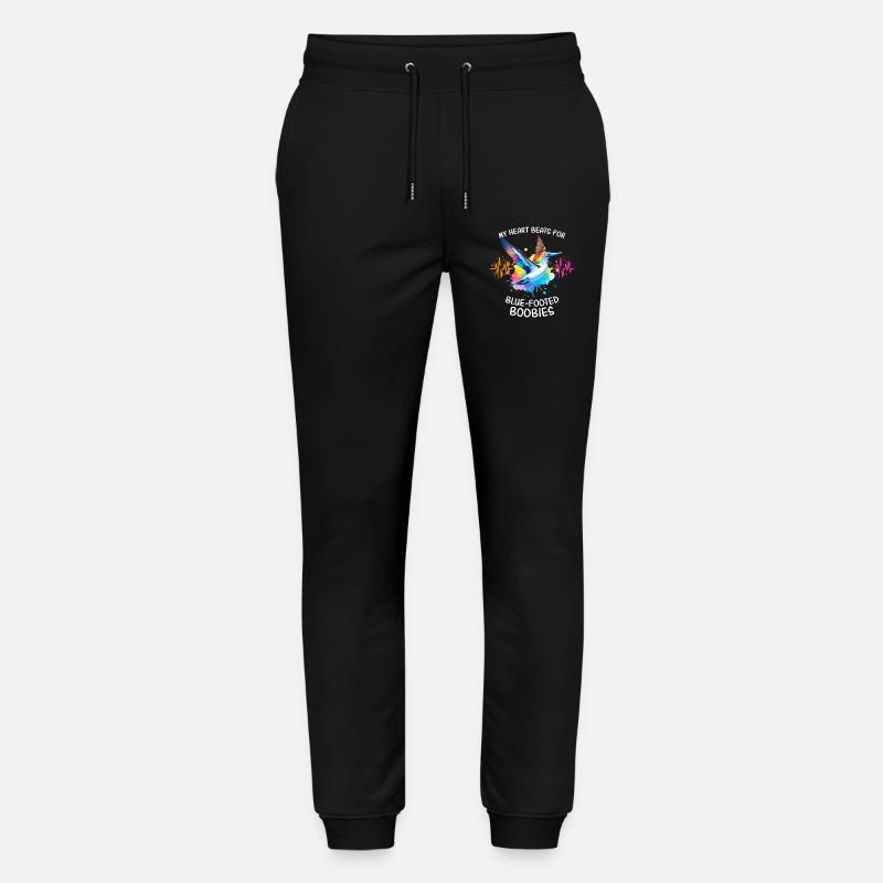 Blaufusstölpel Herzlinie - Stanley/Stella Unisex Bio Jogginghose Mover  - Schwarz