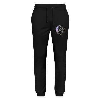 Murder Shows Comfy Clothes Funny Quote - Stanley/Stella Mover Unisex Organic Jogging Trousers - black - Front - Marisol (170cm) & Nik (191cm)