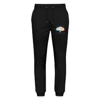 Sauerteigbrot Backen ist immer gut - Stanley/Stella Unisex Bio Jogginghose Mover  - Schwarz - Vorne - Marisol (170cm) & Nik (191cm)