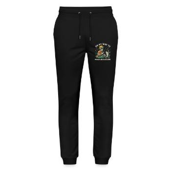 Fishing Humor On My Way To Making Bad Decisions - Stanley/Stella Mover Unisex Organic Jogging Trousers - black - Front - Marisol (170cm) & Nik (191cm)