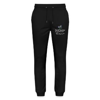 Vorschullehrer-Definition des lustigen Substantivs - Stanley/Stella Unisex Bio Jogginghose Mover  - Schwarz - Vorne - Marisol (170cm) & Nik (191cm)