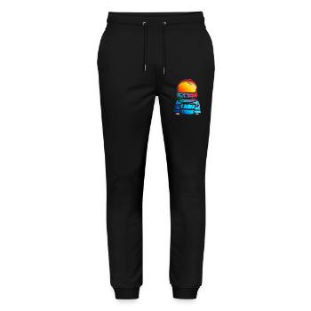 Astronaut Dream Gift for Kids - Stanley/Stella Mover Unisex Organic Jogging Trousers - black - Front - Marisol (170cm) & Nik (191cm)