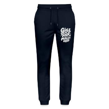Malle 2026 Filles en tournée - Pantalon de jogging bio MOVER Stanley/Stella unisexe - marine - Devant - Marisol (170cm) & Nik (191cm)