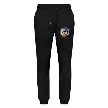 Proud Mom Rainbow - Stanley/Stella Mover Unisex Organic Jogging Trousers - black - Front - Marisol (170cm) & Nik (191cm)