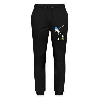 Skeleton Spike Volleyball Halloween - Stanley/Stella Mover Unisex Organic Jogging Trousers - black - Front - Marisol (170cm) & Nik (191cm)