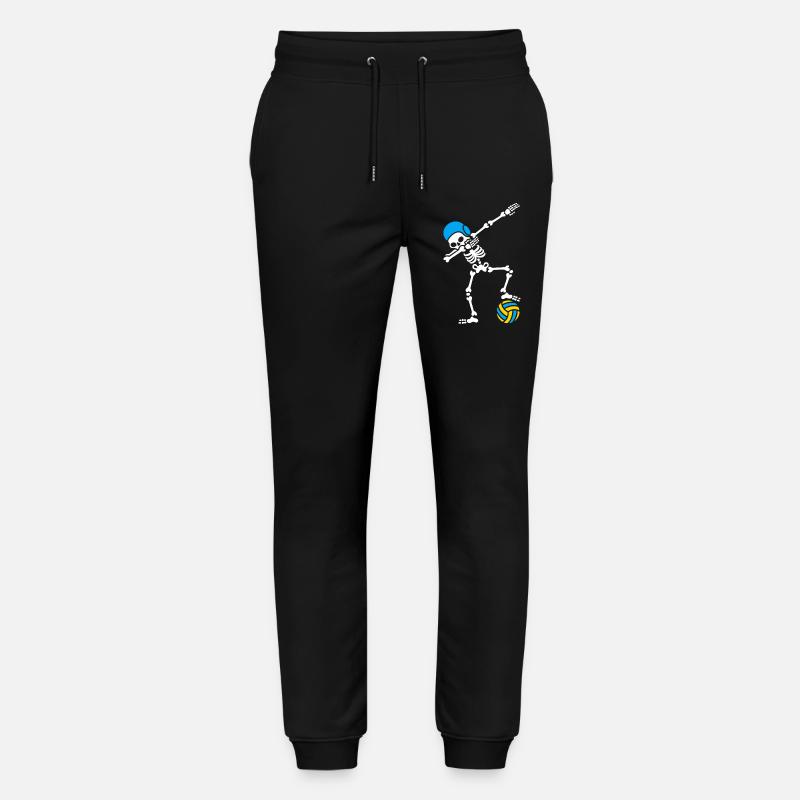 Skeleton Spike Volleyball Halloween - Stanley/Stella Unisex Bio Jogginghose Mover  - Schwarz