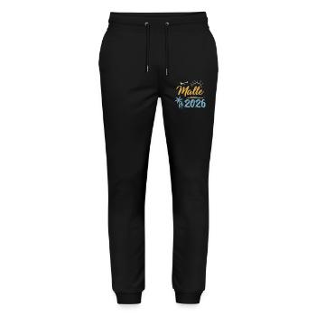 Malle 2026 - Stanley/Stella Mover Unisex Organic Jogging Trousers - black - Front - Marisol (170cm) & Nik (191cm)