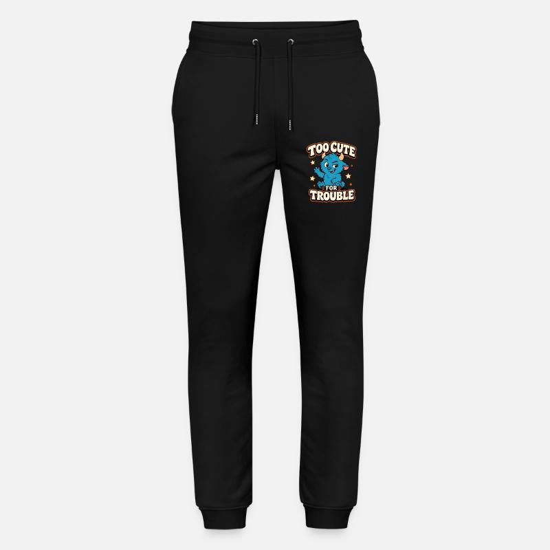 Monstre trop mignon pour les ennuis - Pantalon de jogging bio MOVER Stanley/Stella unisexe - noir