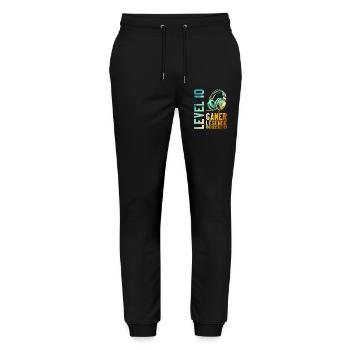 10. Geburtstag Junge Mädchen Gaming Level 10 Jahre - Stanley/Stella Unisex Bio Jogginghose Mover  - Schwarz - Vorne - Marisol (170cm) & Nik (191cm)