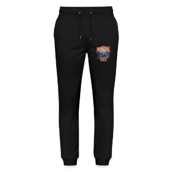  Aquarist Dad Aquarium Vater Lustiges Motiv Für - Stanley/Stella Unisex Bio Jogginghose Mover  - Schwarz - Vorne - Marisol (170cm) & Nik (191cm)