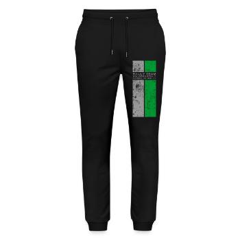 Rally Team Squadra Rally Classic Stripes Design - Stanley/Stella Unisex Bio Jogginghose Mover  - Schwarz - Vorne - Marisol (170cm) & Nik (191cm)
