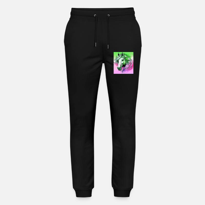 Pferd - Stanley/Stella Unisex Bio Jogginghose Mover - Schwarz