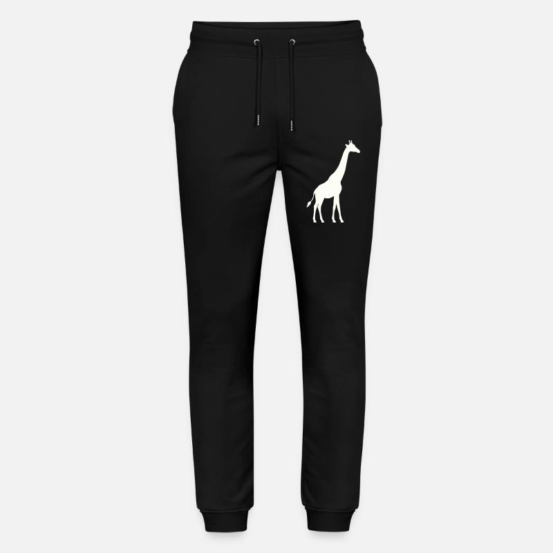 Giraffe Silhouette - Stanley/Stella Unisex Bio Jogginghose Mover - Schwarz
