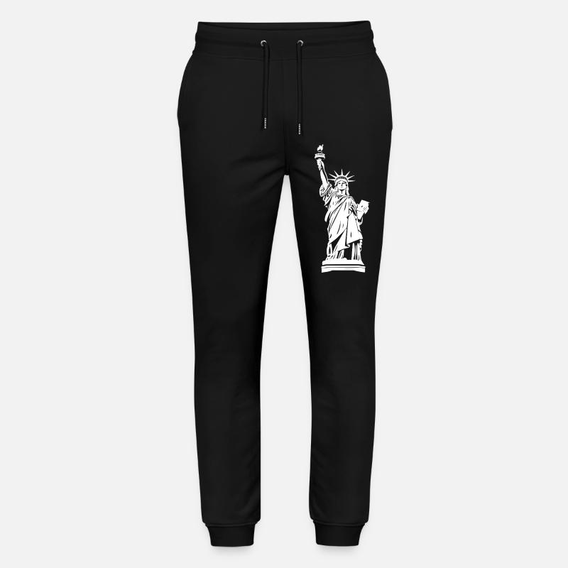 Statue de la Liberté - Pantalon de jogging bio MOVER Stanley/Stella unisexe - noir
