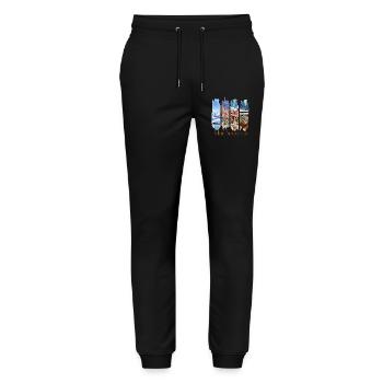 New Mexico Travel – Land of Enchantment Wüste - Stanley/Stella Unisex Bio Jogginghose Mover  - Schwarz - Vorne - Marisol (170cm) & Nik (191cm)