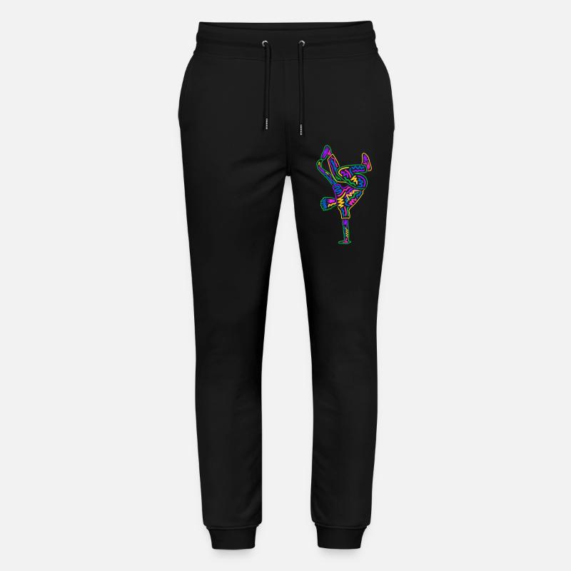 Breakdancing Breakdancer Bunt Jungen Breakdance - Stanley/Stella Unisex Bio Jogginghose Mover  - Schwarz