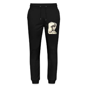 vintagegal - Stanley/Stella Unisex Bio Jogginghose Mover  - Schwarz - Vorne - Marisol (170cm) & Nik (191cm)