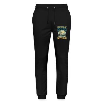 Cat on holiday - Stanley/Stella Mover Unisex Organic Jogging Trousers - black - Front - Marisol (170cm) & Nik (191cm)