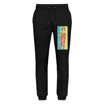 Free the Artist in You - Stanley/Stella Mover Unisex Organic Jogging Trousers - black - Front - Marisol (170cm) & Nik (191cm)