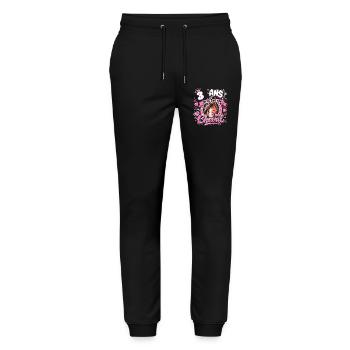 Cheval 3 Ans Anniversaire Fille Poney - Pantalon de jogging bio MOVER Stanley/Stella unisexe - noir - Devant - Marisol (170cm) & Nik (191cm)