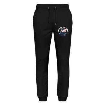 Veterans Day for Republicans - Stanley/Stella Mover Unisex Organic Jogging Trousers - black - Front - Marisol (170cm) & Nik (191cm)