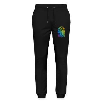 Mallorca Party Crew Bunt - Stanley/Stella Unisex Bio Jogginghose Mover  - Schwarz - Vorne - Marisol (170cm) & Nik (191cm)
