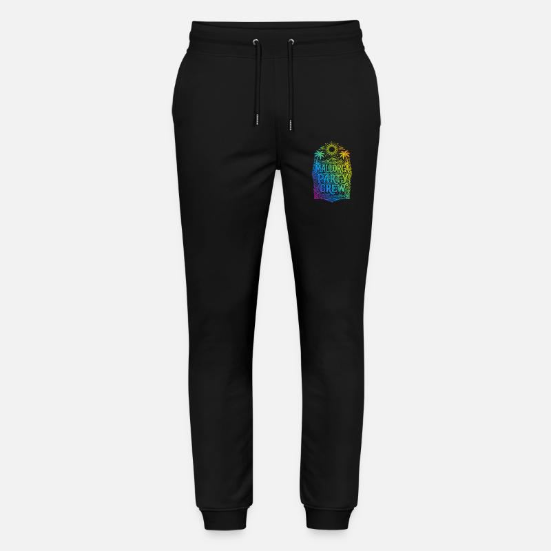 Mallorca Party Crew Bunt - Stanley/Stella Unisex Bio Jogginghose Mover  - Schwarz