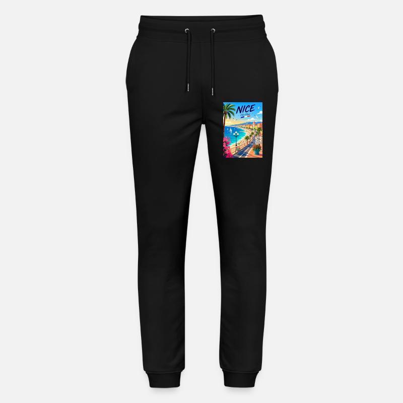 Nice Côte d'Azur Promenade - Pantalon de jogging bio MOVER Stanley/Stella unisexe - noir