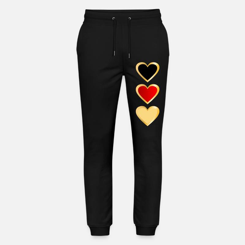 Germany - Heart Team - Stanley/Stella Mover Unisex Organic Jogging Trousers - black